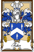 Scottish Coat of Arms Bookplate for Fisher