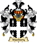 Irish Family Coat of Arms (v.25a) Marbury
