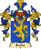 French Family Coat of Arms (v.25) Bechet