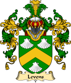 Irish Family Coat of Arms (v.25a) Levens or Levinge