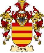 Irish Family Coat of Arms (v.25a) Berry